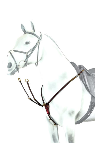 Equipe V Check Patent Leather Breastplate (BP15)