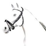 Equipe Patent Rolled Leather Flash Bridle - wide noseband (BR56)